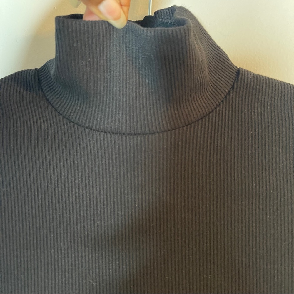 Womens Dress Size Small Black Ribbed Bodycon Mini - Picture 7 of 8